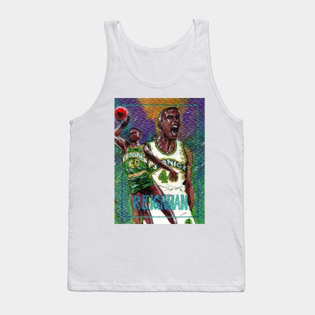 Shawn Kemp Tank Top by Mark Bartle Art